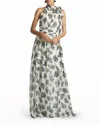 Sachin & Babi Tatum Dress In Pomegranate/black Antique/white Paisley In Multi
