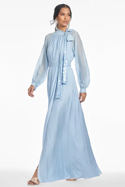 Sachin & Babi Vera Gown In Blue
