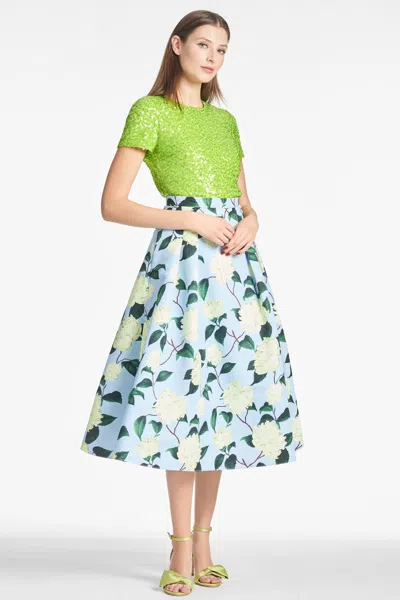 Sachin & Babi Veronica Top In Electric Lime
