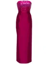 Sachin & Babi Phaedra Strapless Sequin Column Gown In Purple