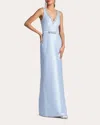 Sachin & Babi Garda Mikado Gown In Blue