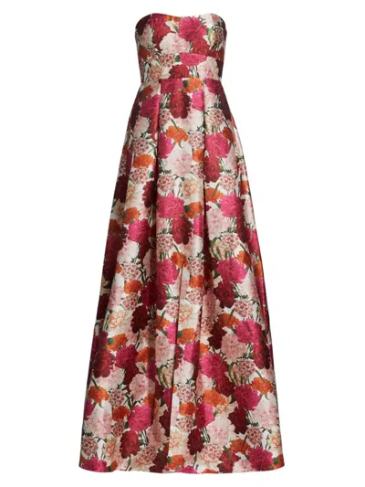 Sachin & Babi Women's Giovanna Floral Jacquard Fit & Flare Gown In Molti Fiore