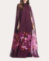 Sachin & Babi Tiana Gown In Red