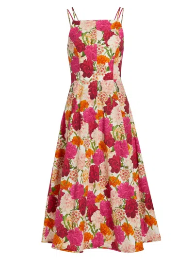 Sachin & Babi Women's Jacinta Floral-print Stretch-cotton Midi Dress In Molti Fiore