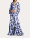 Sachin & Babi Jenny Floral-print Maxi Dress In Blue