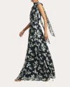 Sachin & Babi Women's Kayla Floral-print Chiffon Gown In Blue