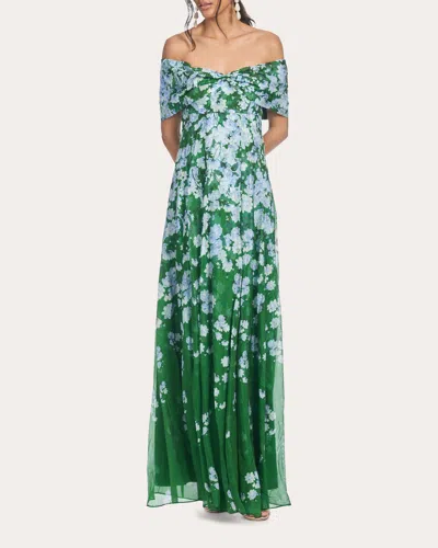 Sachin & Babi Women's Kennedy Floral Gathered Off-shoulder Gown