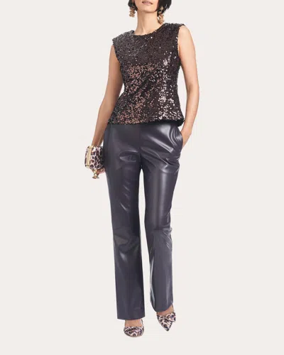 Sachin & Babi Women's Kitty Straight-leg Faux Leather Pants In Purple