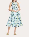 Sachin & Babi Lydia Floral-print Midi Skirt In Blue