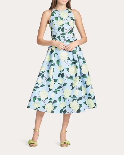 Sachin & Babi Lydia Floral-print Midi Skirt In Blue