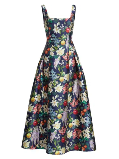 Sachin & Babi Women's Mia Floral Tea-length Gown In Alto Giardino