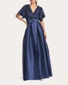 Sachin & Babi Simone Gown In Navy In Blue