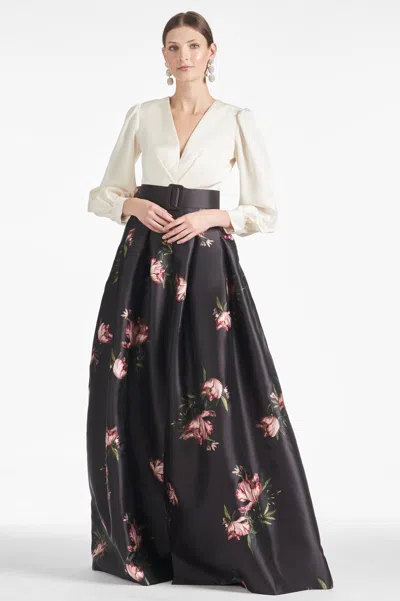 Sachin & Babi Zoe Gown In Black