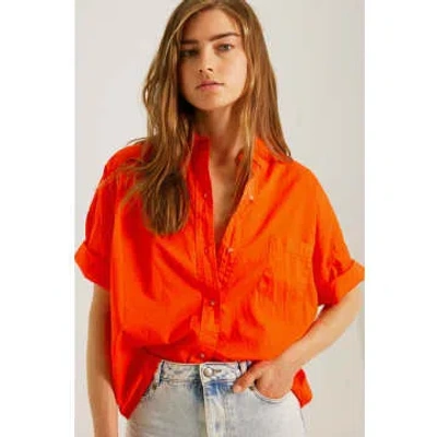 Sacrecoeur Lucy Tangerine Blouse In Red