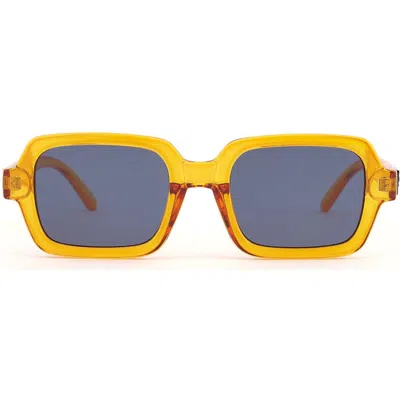 Sad Eyewear Hollow Sunglasses In Yellow