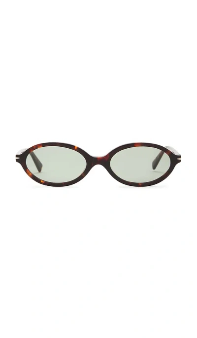 Sad Eyewear Orchid Tinted Sunglasses In Tortoise & Olive Lens
