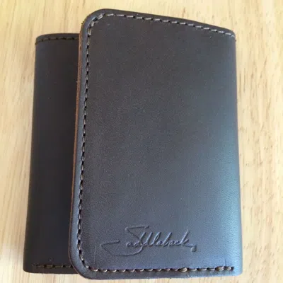 Pre-owned Saddleback Leather Company Saddleback Leather Trifold Wallet - Rfid - Full Grain - Multiple Colors In Dark Coffee Brown