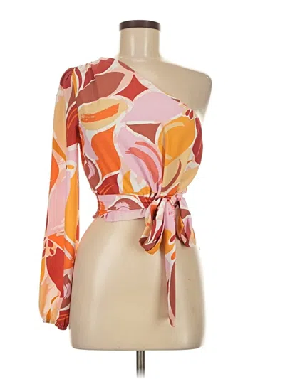 Pre-owned Sadie & Sage 3/4 Sleeve Blouse In Orange