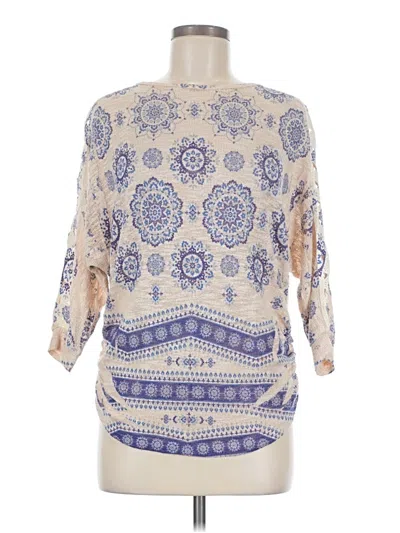 Pre-owned Sadie & Sage 3/4 Sleeve T-shirt In Ivory