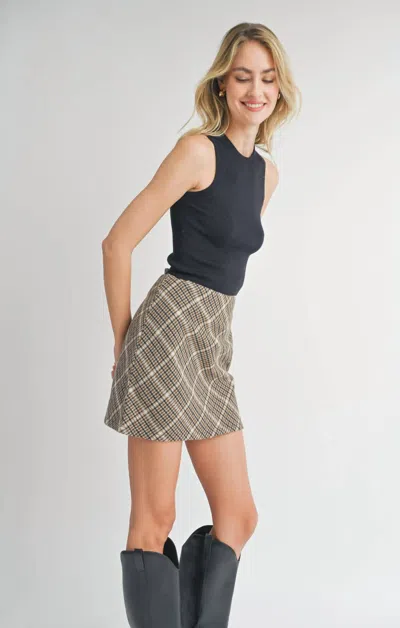 Sadie & Sage Alexis Knit Tank In Black