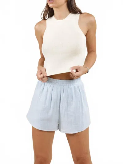 Sadie & Sage Alexis Knit Tank In Ivory In White