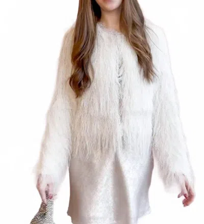 Sadie & Sage Angel Wings Jacket In White