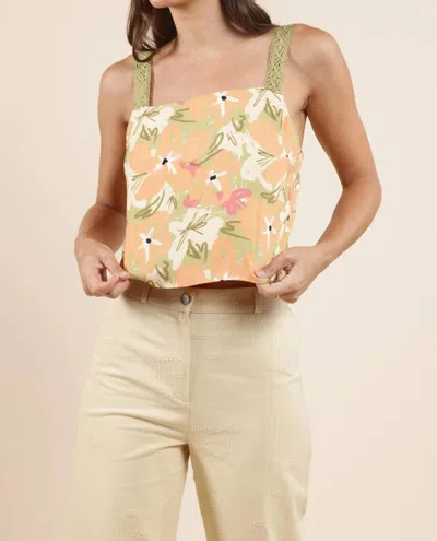 Sadie & Sage Aperitivo Lacey Back Top In Multi