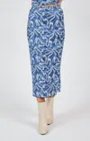 Sadie & Sage Big Dreams Mesh Skirt In Blu In Blue