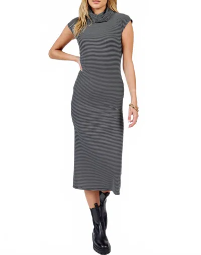 Sadie & Sage Bounty Midi Dress In Black Ivory