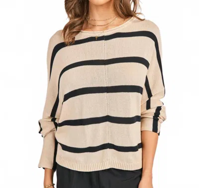 Sadie & Sage Brooks Stripe Sweater In Beige In Neutral