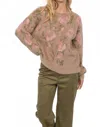 Sadie & Sage Camila Jacquard Pullover In Floral Multi In Neutral