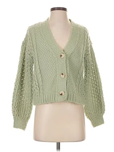 Pre-owned Sadie & Sage Cardigan Sweater In Green