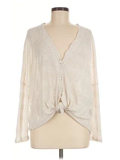 Pre-owned Sadie & Sage Cardigan Sweater In Ivory