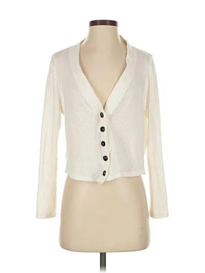 Pre-owned Sadie & Sage Cardigan Sweater In White