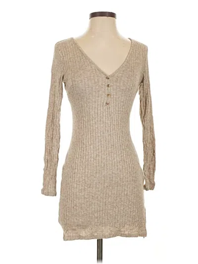 Pre-owned Sadie & Sage Casual Dress In Tan