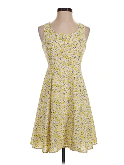 Pre-owned Sadie & Sage Casual Dress In Yellow