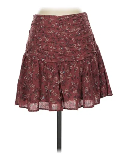 Pre-owned Sadie & Sage Casual Skirt In Burgundy