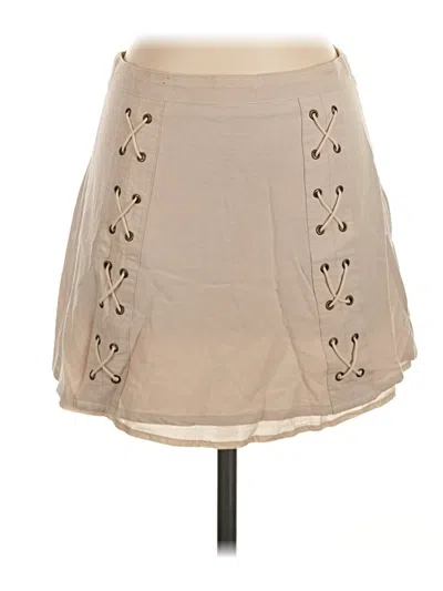 Pre-owned Sadie & Sage Casual Skirt In Tan