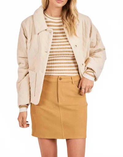Sadie & Sage Chandler Quilted Jacket In Beige In Neutral