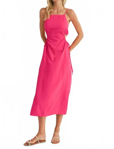 Sadie & Sage Classic Cutout Dress In Fuchsia In Pink