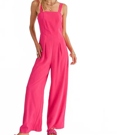 Sadie & Sage Classics Sleeveless Square Neck Jumpsuit In Pink