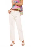 Sadie & Sage Clear Eyes Wide Denim Jeans In White