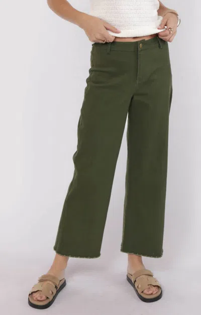 Sadie & Sage Clear Eyes Wide Leg Pants In Green