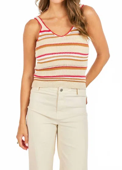 Sadie & Sage Cloud Sweater Tank Top In Multi