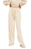 Sadie & Sage White Noise Drawstring Pants In Cream