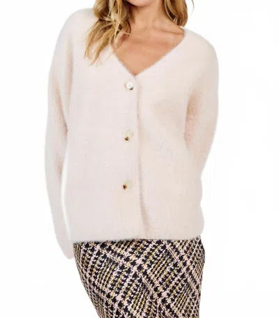Sadie & Sage Consistency Soft Sweater Cardi Coat In Light Blush In Neutral
