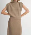 Sadie & Sage Crosby Ribbed Top In Brown In Brown