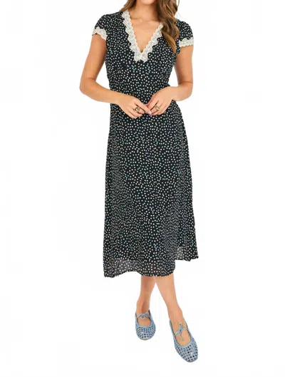 Sadie & Sage Darlin Lace Dress In Midnight Multi In Blue