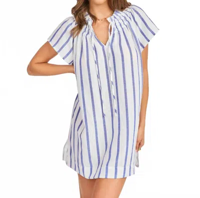 Sadie & Sage Daytrip Striped Mini Dress In Blue In Multi