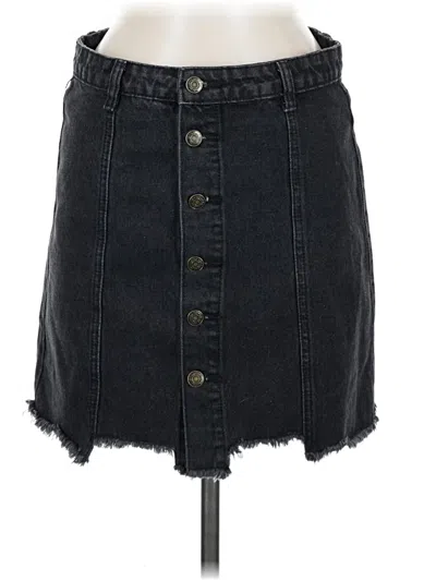 Pre-owned Sadie & Sage Denim Skirt In Black